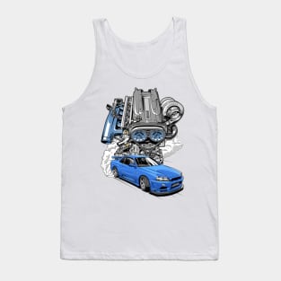 RB26 Turbo Skyline R34 Tank Top